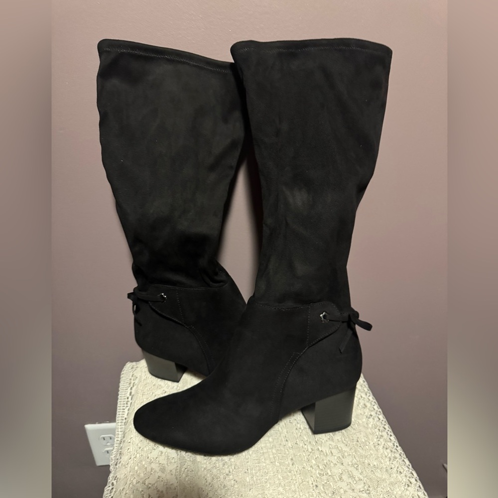 Brand New Charter Club Black Knee-High Boots Size 11